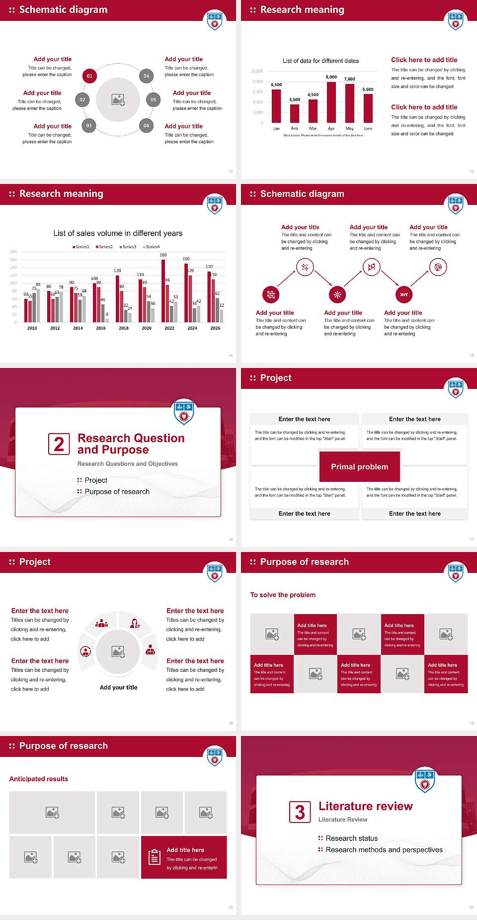 Loyola Marymount University Graduation Thesis Defense PPT Template4:3 ratio PPT effect preview image3