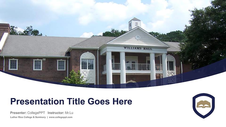 Luther Rice College & Seminary Course/Courseware Creation PPT Template16:9 ratio PPT effect preview image
