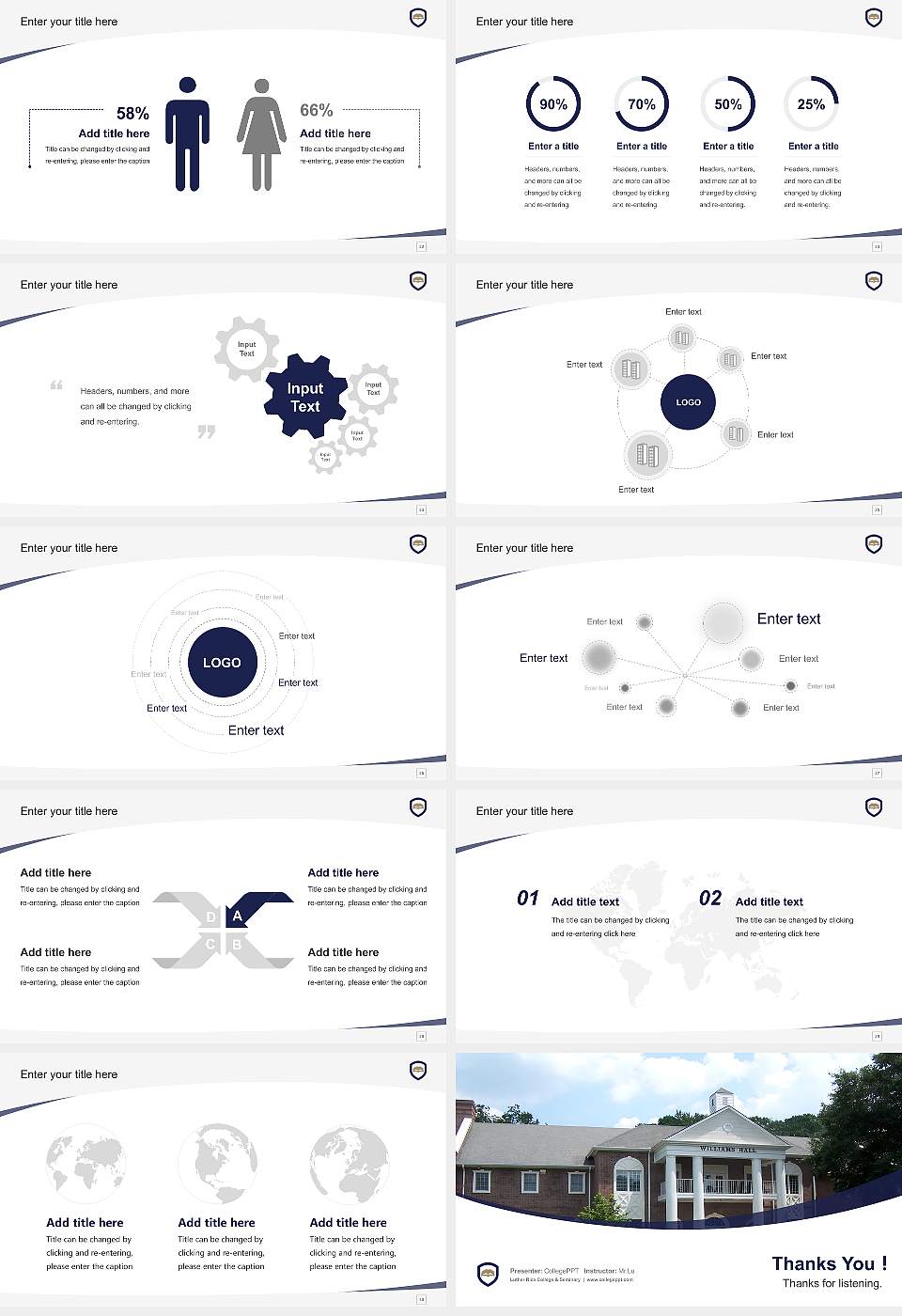Luther Rice College & Seminary Course/Courseware Creation PPT Template16:9 ratio PPT effect preview image4