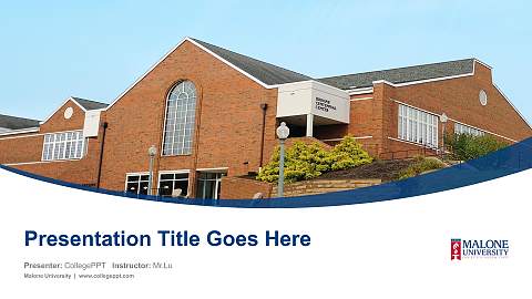 Malone University Course/Courseware Creation PPT Template