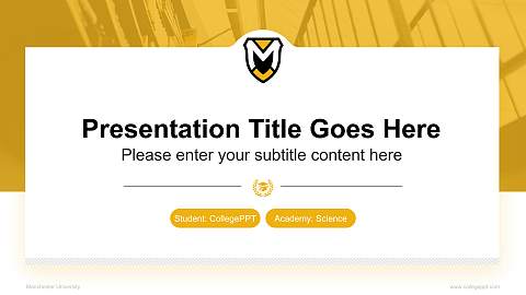 Manchester University National Scholarship Defense PPT Template