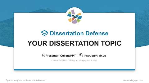 Lutheran School of Theology at Chicago Graduation Thesis Defense PPT Template