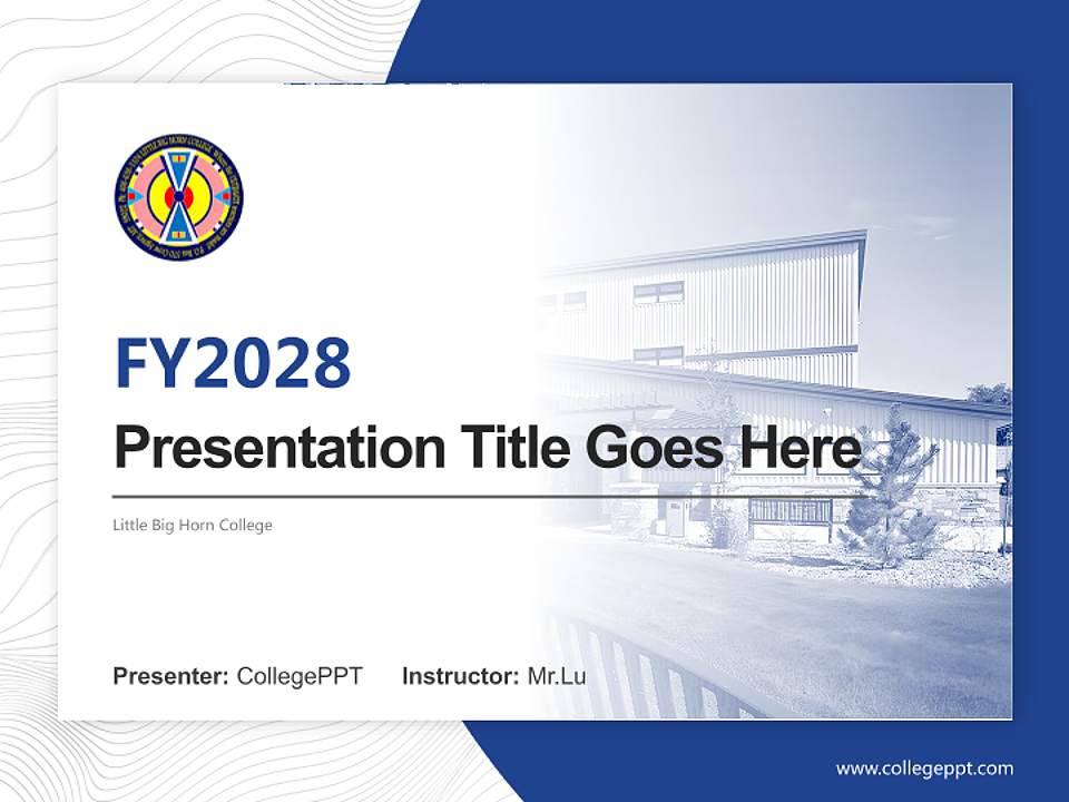 Little Big Horn College Academic Presentation/Research Findings Report PPT Template4:3 ratio PPT effect preview image5