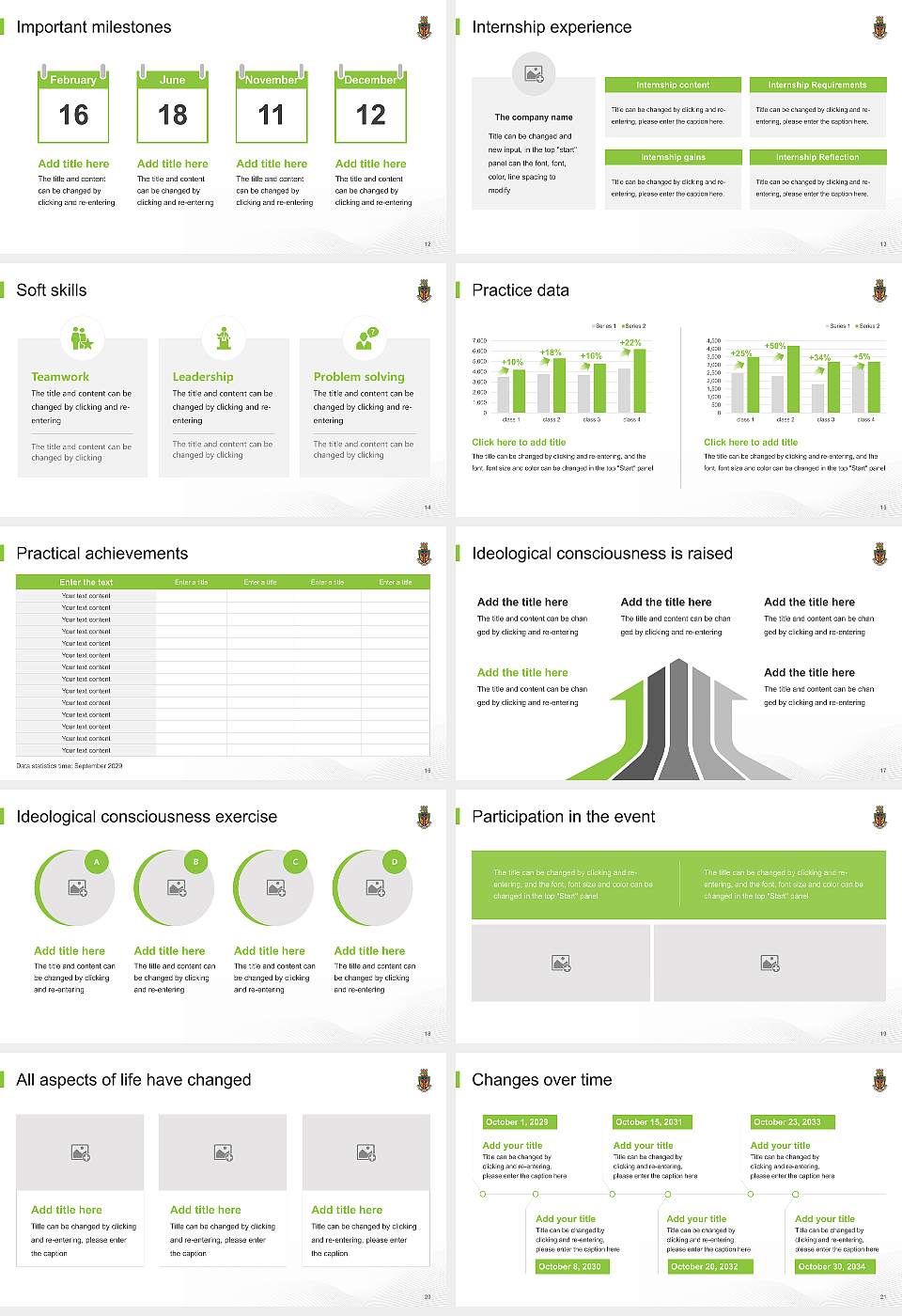 Life University National Scholarship Defense PPT Template16:9 ratio PPT effect preview image3