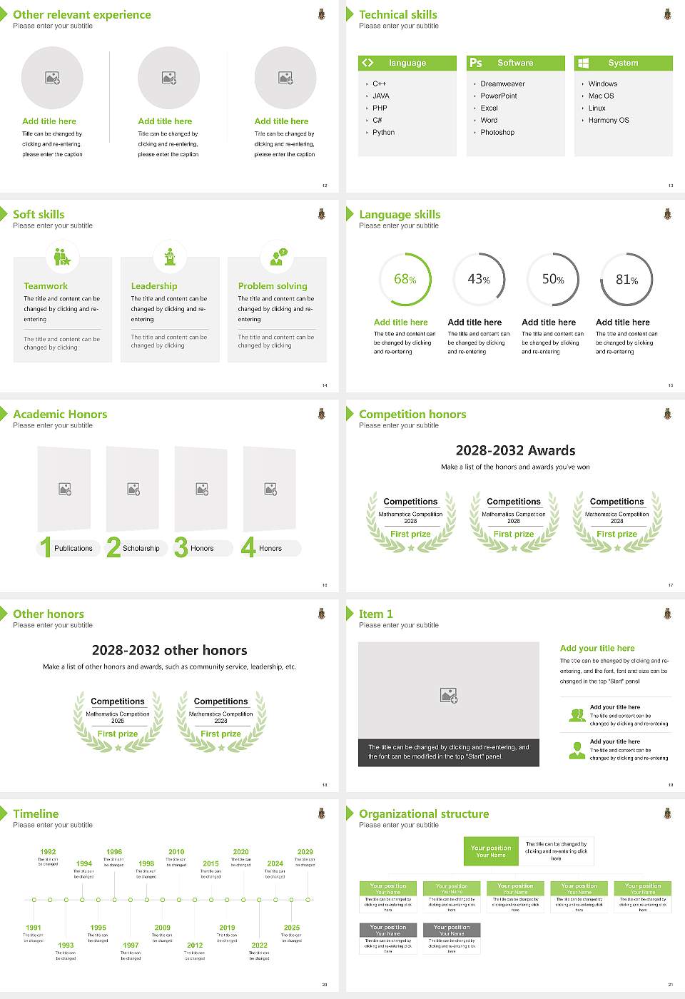 Life University Resume PPT Template16:9 ratio PPT effect preview image3