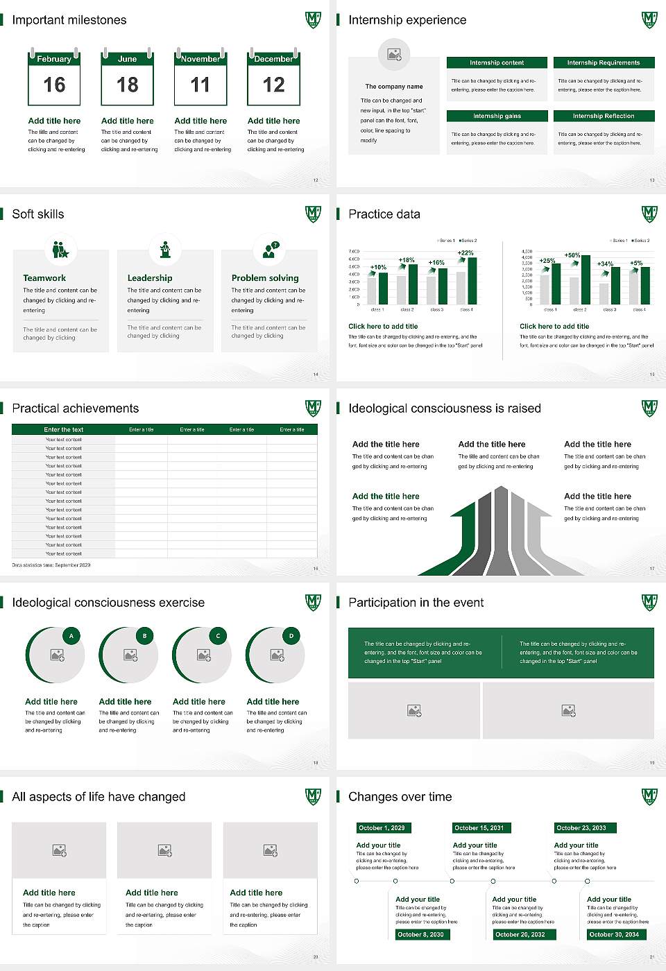 Manhattan College National Scholarship Defense PPT Template16:9 ratio PPT effect preview image3