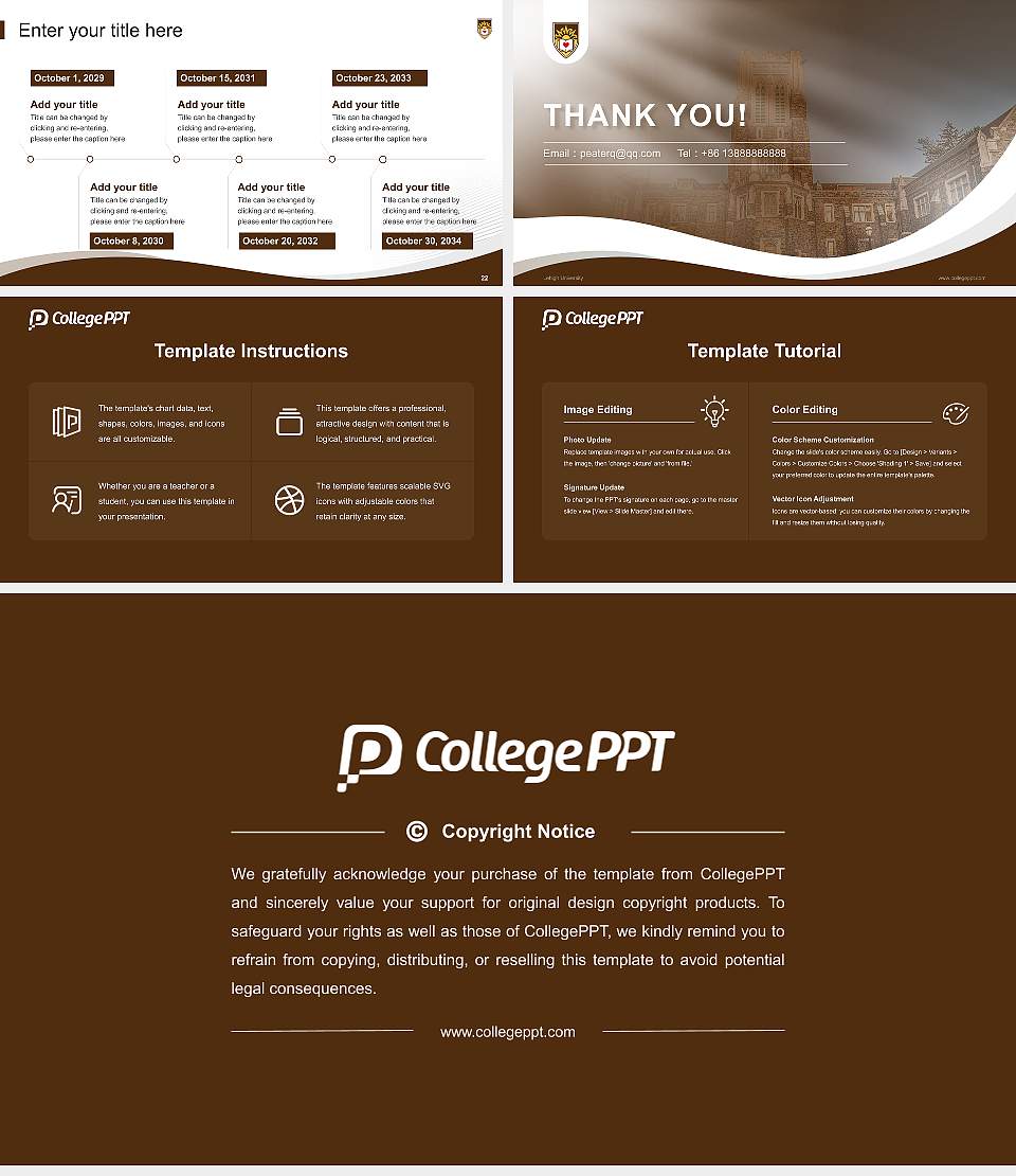 Lehigh University Lecture Sharing and Networking Event PPT Template16:9 ratio PPT effect preview image4