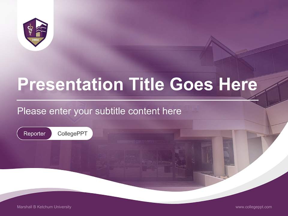 Marshall B Ketchum University Lecture Sharing and Networking Event PPT Template4:3 ratio PPT effect preview image4