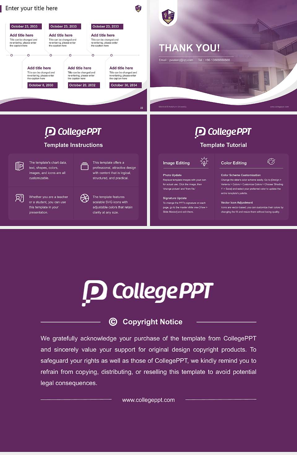Marshall B Ketchum University Lecture Sharing and Networking Event PPT Template4:3 ratio PPT effect preview image4