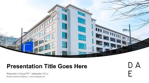 Design Academy Eindhoven Course/Courseware Creation PPT Template