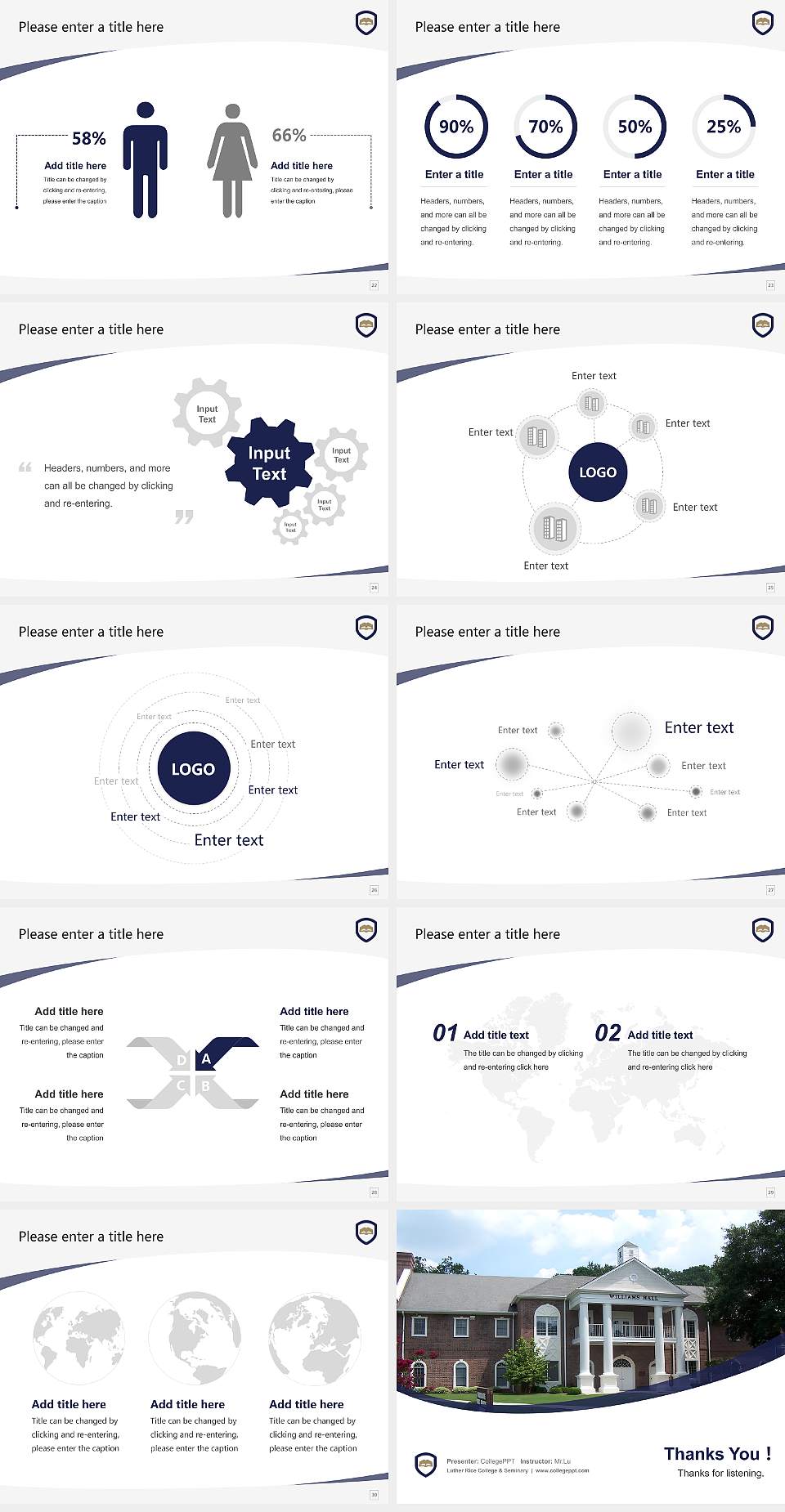 Luther Rice College & Seminary Course/Courseware Creation PPT Template4:3 ratio PPT effect preview image4