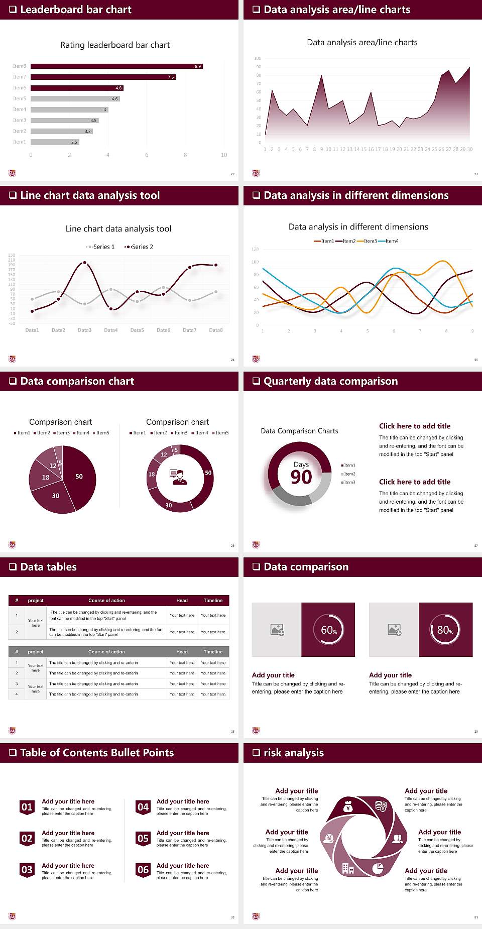 Loyola University Chicago General Purpose PPT Template4:3 ratio PPT effect preview image4