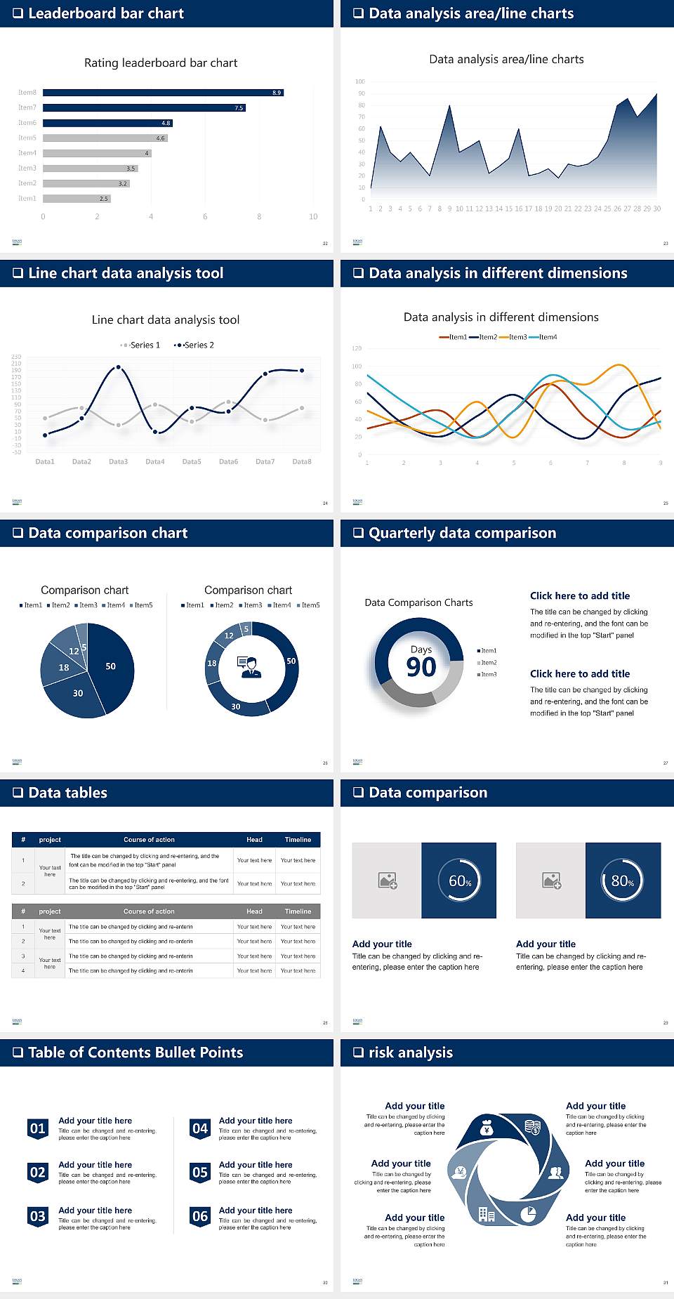 Logan University General Purpose PPT Template4:3 ratio PPT effect preview image4