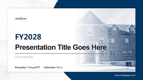 Lewis-Clark State College Academic Presentation/Research Findings Report PPT Template