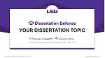 Louisiana State University and Agricultural & Mechanical College学位論文弁論PPTテンプレート