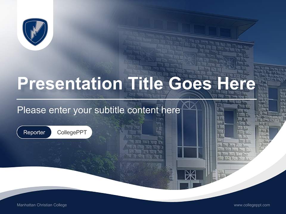 Manhattan Christian College Lecture Sharing and Networking Event PPT Template4:3 ratio PPT effect preview image4