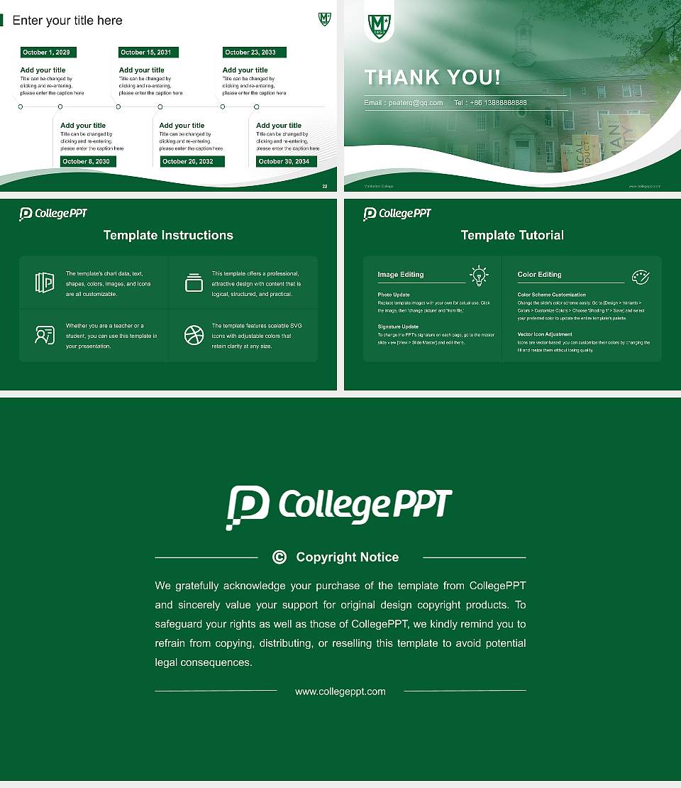 Manhattan College Lecture Sharing and Networking Event PPT Template16:9 ratio PPT effect preview image4