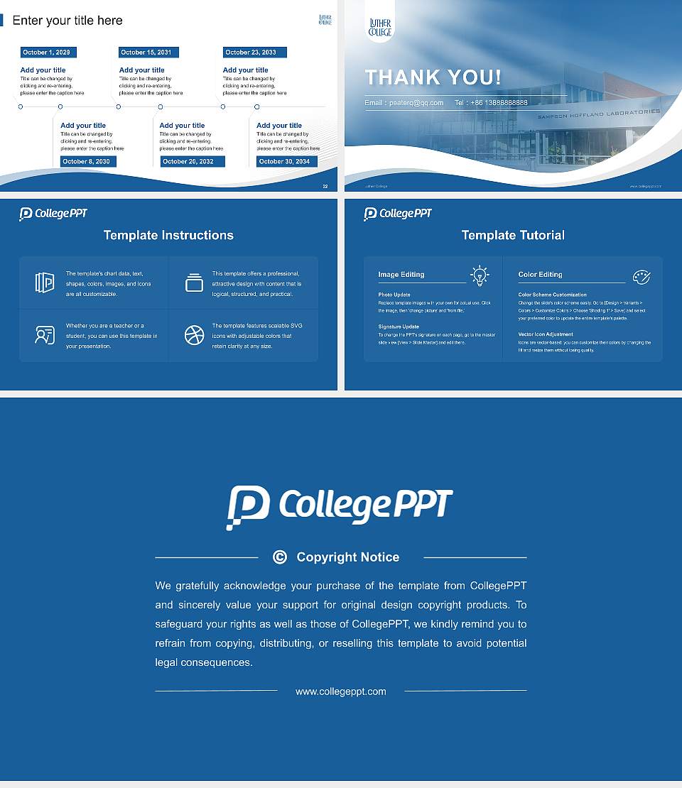Luther College Lecture Sharing and Networking Event PPT Template16:9 ratio PPT effect preview image4