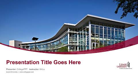 Lewis University Course/Courseware Creation PPT Template