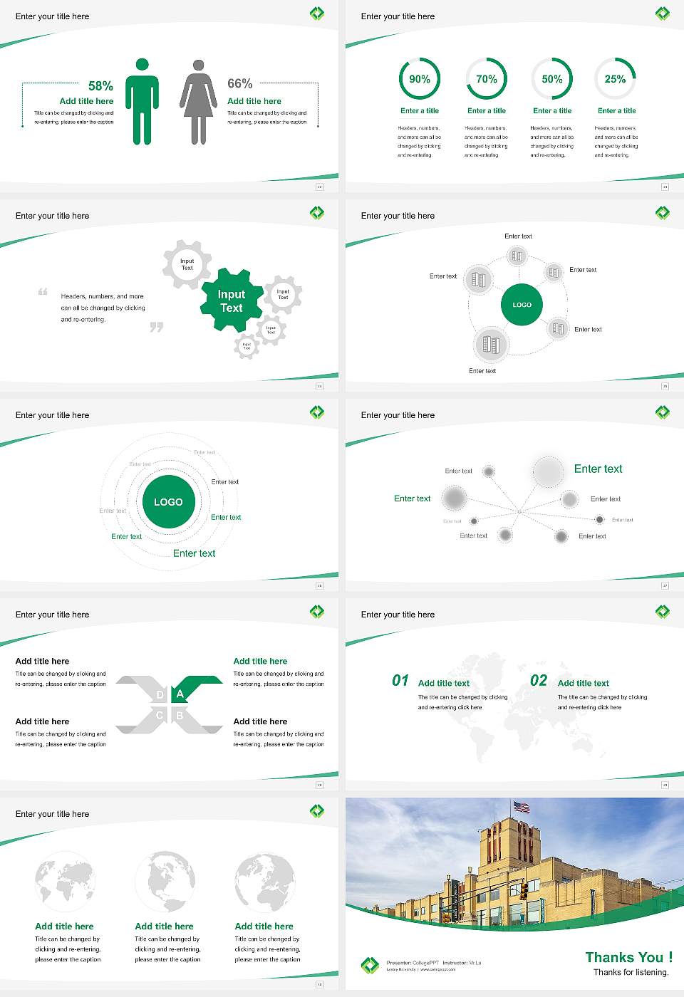 Lesley University Course/Courseware Creation PPT Template16:9 ratio PPT effect preview image4