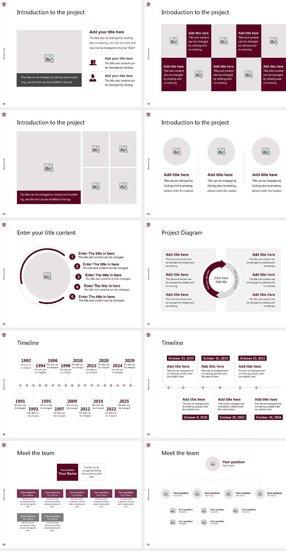 Loyola University Chicago Competition/Entrepreneurship Contest PPT Template4:3 ratio PPT effect preview image3