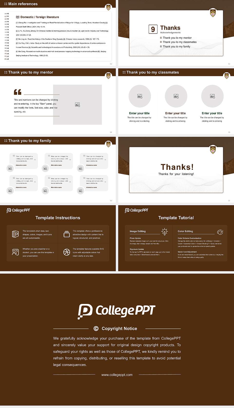 Lehigh University Graduation Thesis Defense PPT Template16:9 ratio PPT effect preview image7