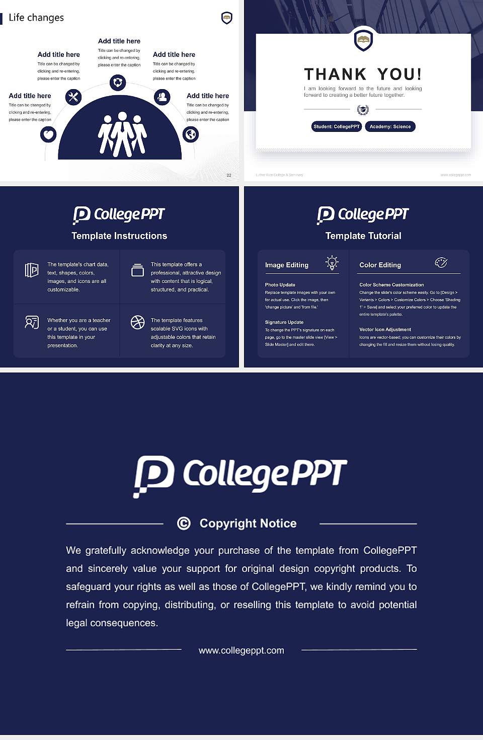 Luther Rice College & Seminary National Scholarship Defense PPT Template4:3 ratio PPT effect preview image4
