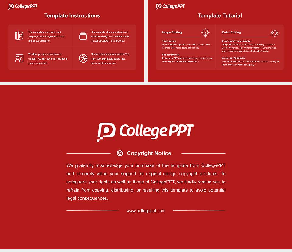 Marist College Academic Presentation/Research Findings Report PPT Template16:9 ratio PPT effect preview image5