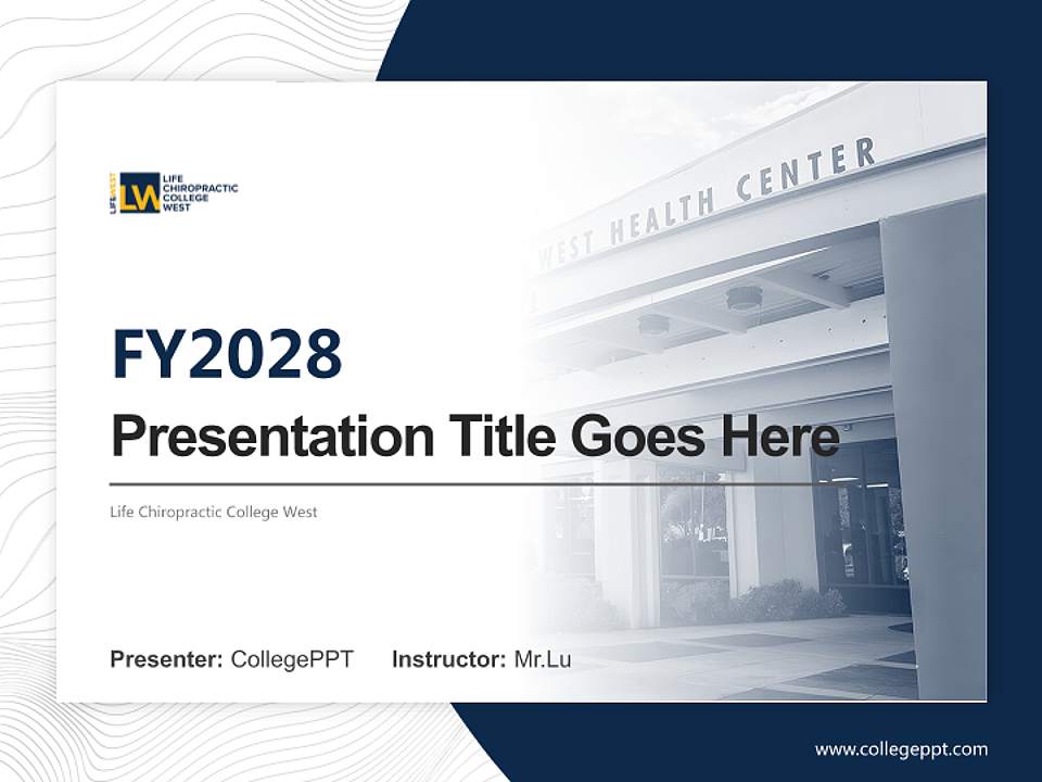 Life Chiropractic College West Academic Presentation/Research Findings Report PPT Template4:3 ratio PPT effect preview image5