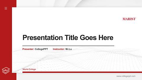 Marist College Thesis Proposal/Graduation Defense PPT Template