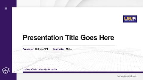 Louisiana State University-Alexandria Thesis Proposal/Graduation Defense PPT Template