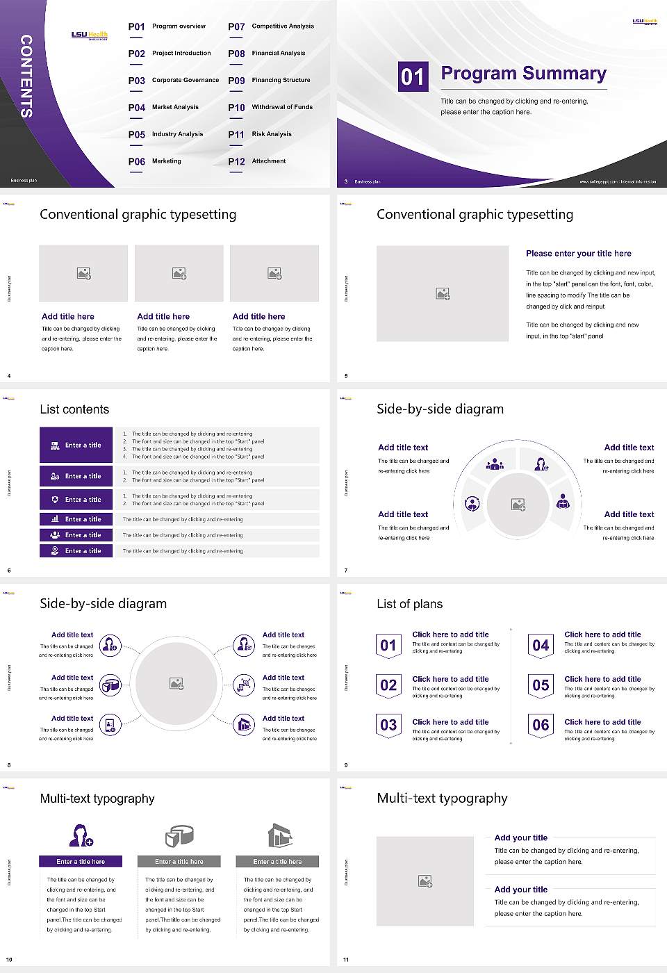 Louisiana State University Health Sciences Center-Shreveport Competition/Entrepreneurship Contest PPT Template16:9 ratio PPT effect preview image2