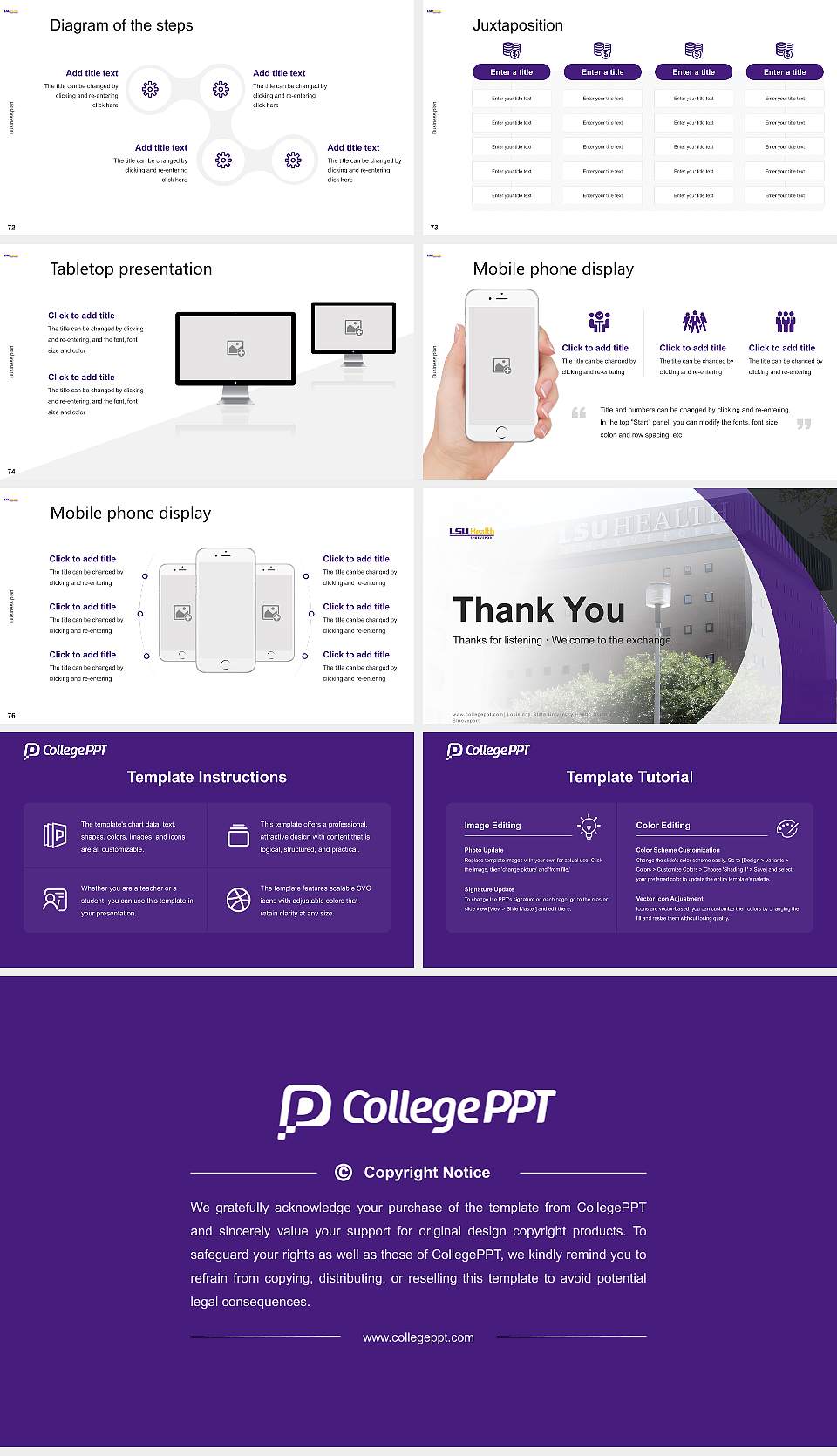 Louisiana State University Health Sciences Center-Shreveport Competition/Entrepreneurship Contest PPT Template16:9 ratio PPT effect preview image9
