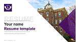 Linfield University-Online and Continuing Education Resume PPT Template