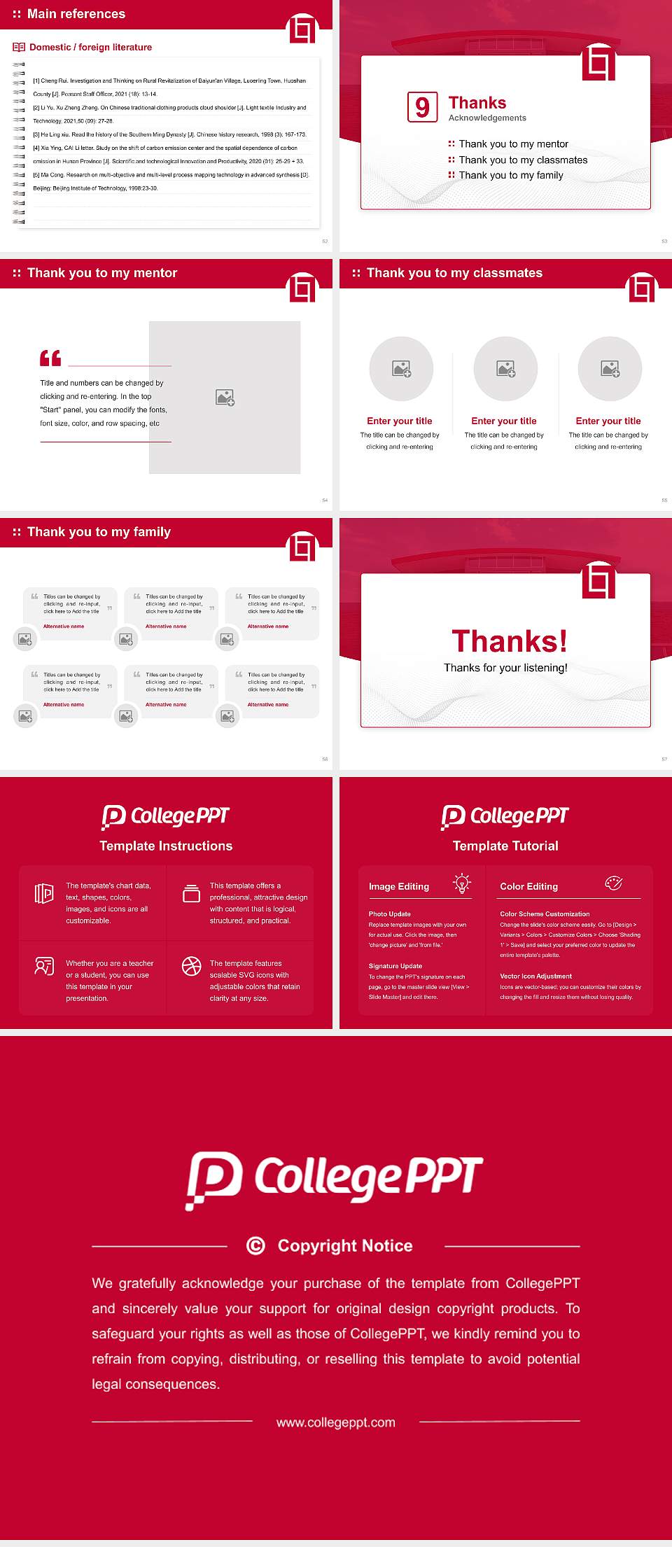 Lincoln Tech Graduation Thesis Defense PPT Template4:3 ratio PPT effect preview image7