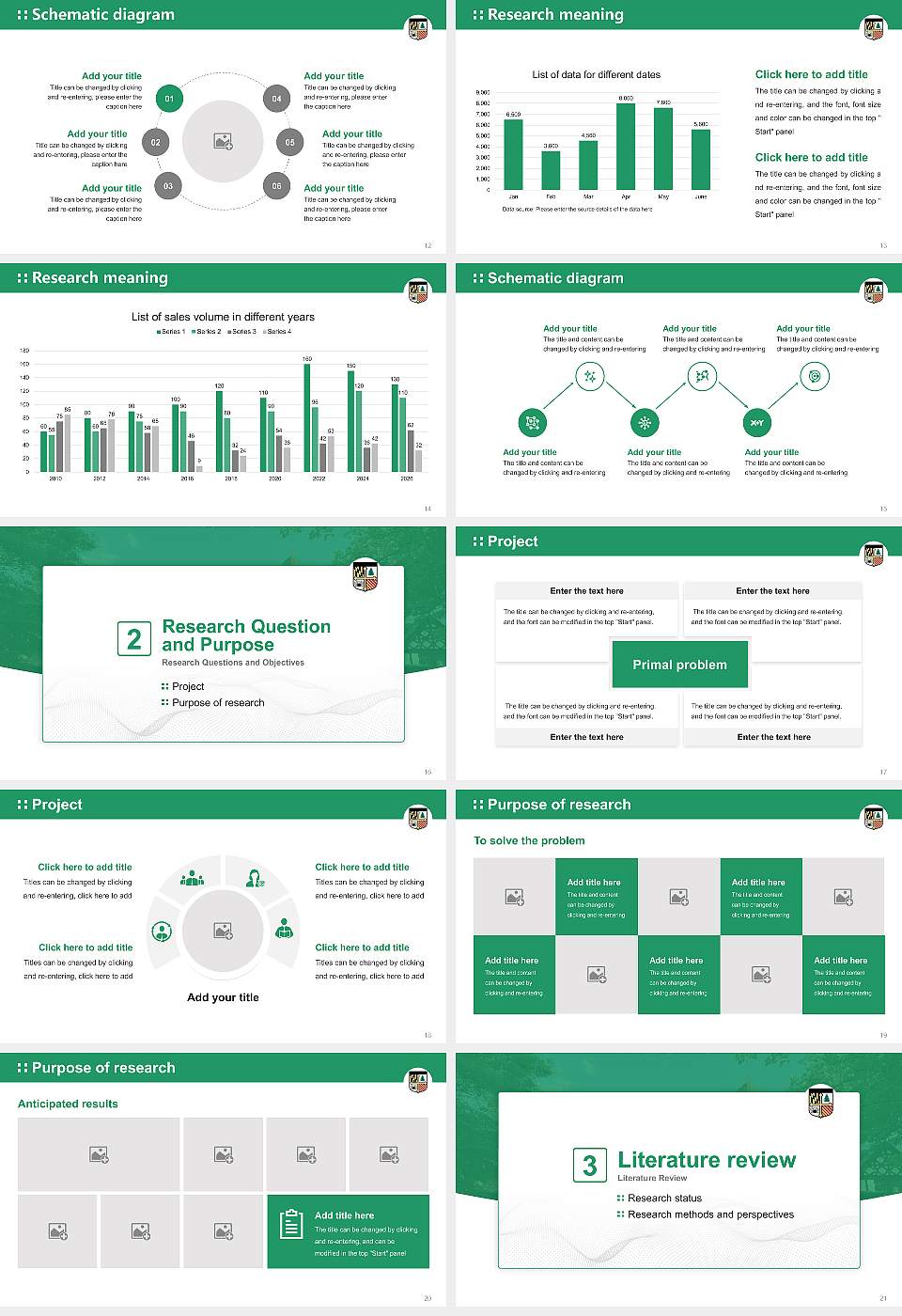 Loyola University Maryland Graduation Thesis Defense PPT Template16:9 ratio PPT effect preview image3