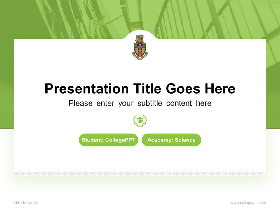 Life University National Scholarship Defense PPT Template4:3 ratio PPT effect preview image4