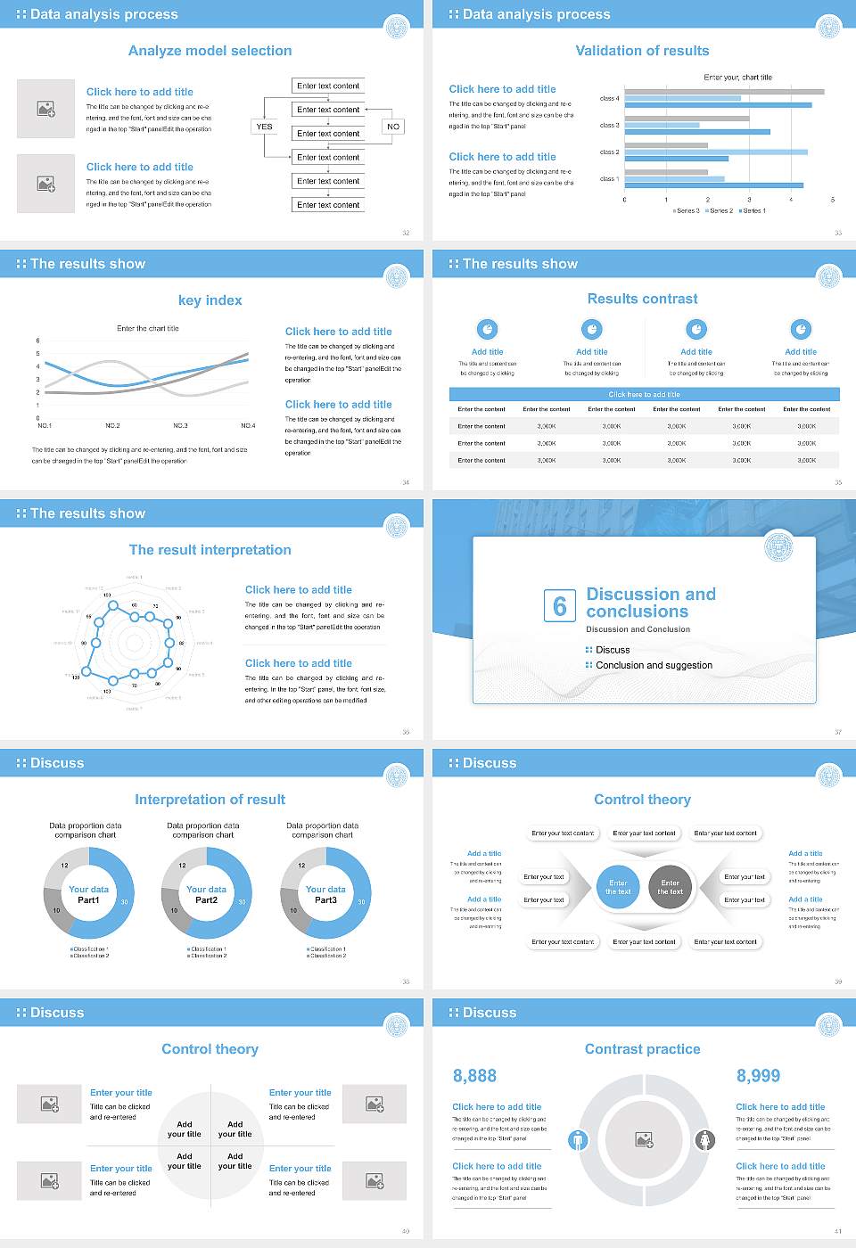 Long Island University Graduation Thesis Defense PPT Template16:9 ratio PPT effect preview image5