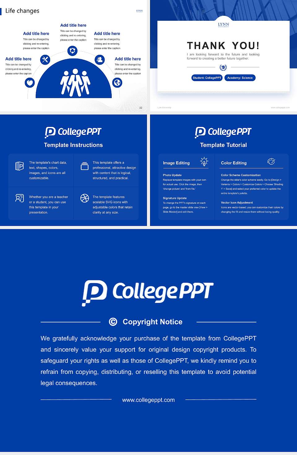 Lynn University National Scholarship Defense PPT Template4:3 ratio PPT effect preview image4