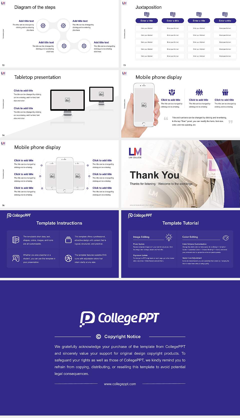 Lim College Competition/Entrepreneurship Contest PPT Template16:9 ratio PPT effect preview image9
