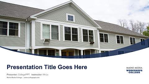 Maine Media College Course/Courseware Creation PPT Template