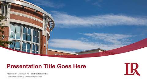 Lenoir-Rhyne University Course/Courseware Creation PPT Template