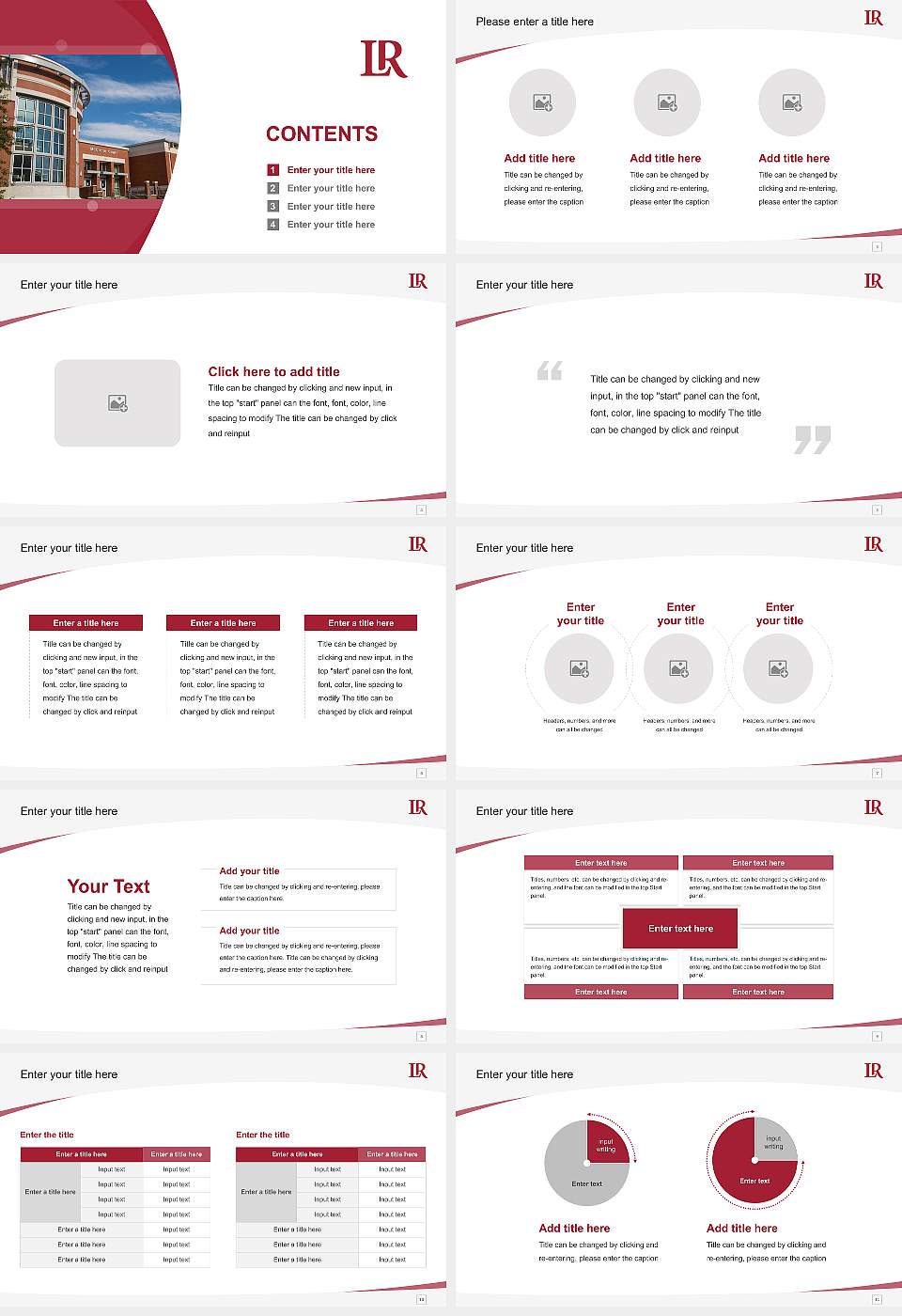 Lenoir-Rhyne University Course/Courseware Creation PPT Template16:9 ratio PPT effect preview image2
