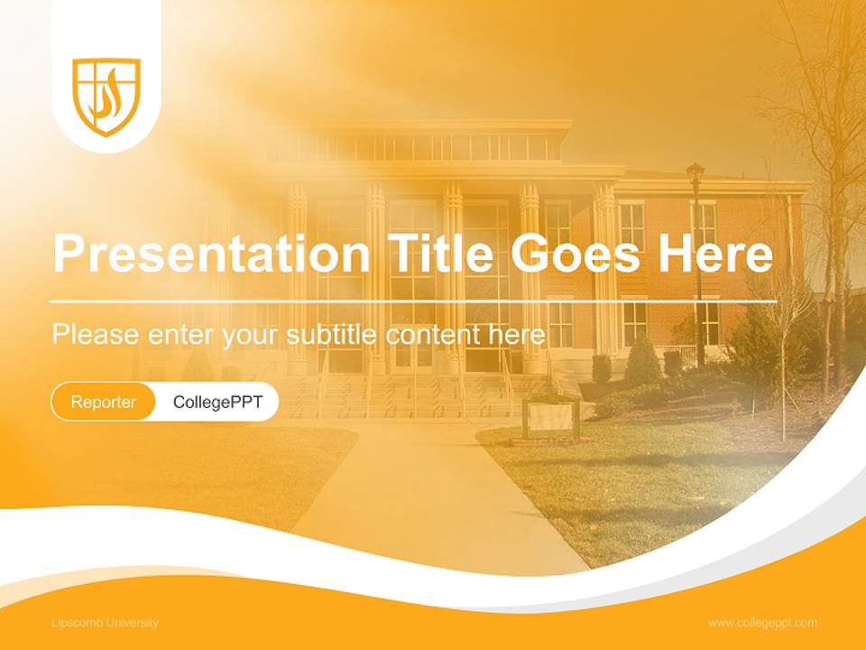 Lipscomb University Lecture Sharing and Networking Event PPT Template4:3 ratio PPT effect preview image4