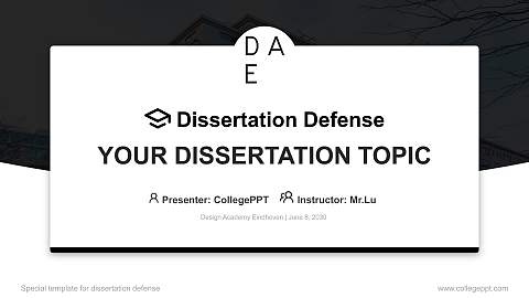 Design Academy Eindhoven Graduation Thesis Defense PPT Template