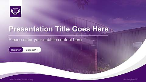 Linfield University-School of Nursing Lecture Sharing and Networking Event PPT Template