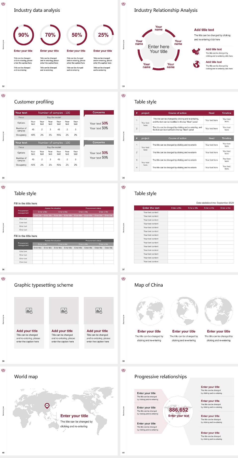 Loma Linda University Competition/Entrepreneurship Contest PPT Template4:3 ratio PPT effect preview image5