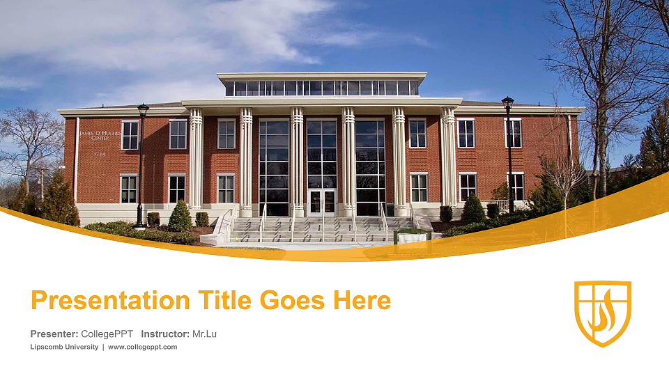 University Course/Courseware Creation PPT Template_CollegePPT