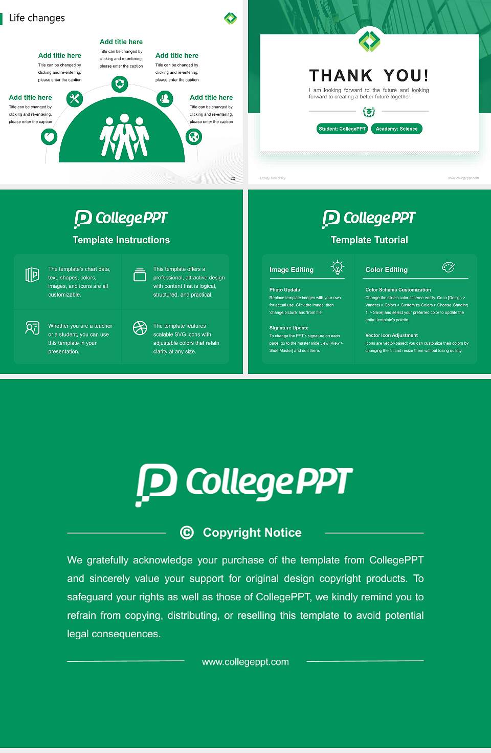 Lesley University National Scholarship Defense PPT Template4:3 ratio PPT effect preview image4