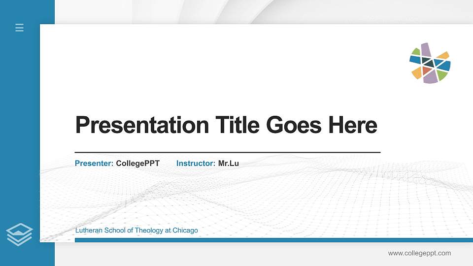 Lutheran School of Theology at Chicago Thesis Proposal/Graduation Defense PPT Template16:9 ratio PPT effect preview image1